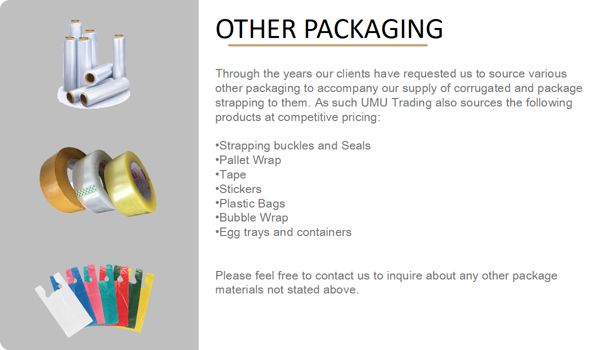 UMU TRADING Other packaging